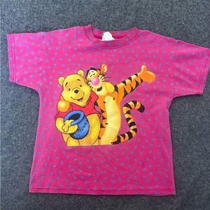Vintage Disney Pink Winnie the Pooh Kids T-Shirt